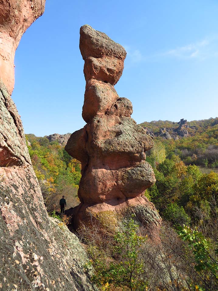 Klettern an der Tänzerin aus dem Kletterführer Paules Kletterbibel Belogradtschik